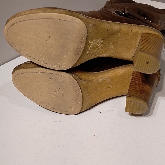 RUDSAK Brown Leather Heeled Boots - Picture 11 of 12